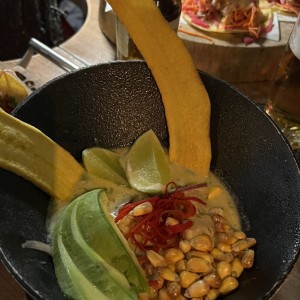 Ceviche de pescado blanco