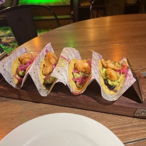 Tacos con camaron