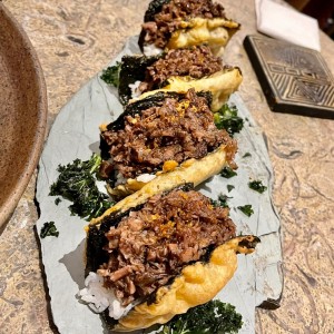 noritacos de asado de tira