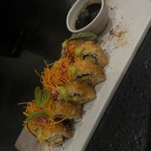 Sushi de salmon y queso