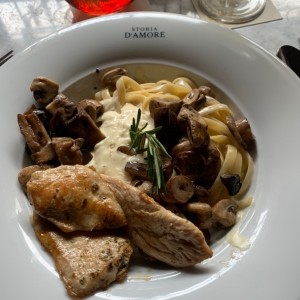 pasta en rueda de parmesano