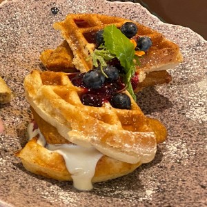 Waffle pollo
