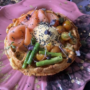 salmon waffle 