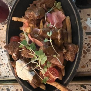 Papas con estofado 