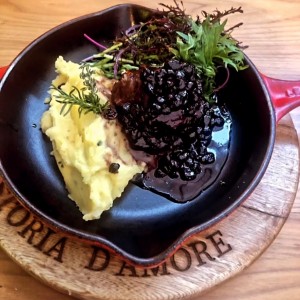lomo en salsa de arandanos