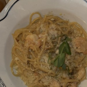 Cacio e pepe gamberi