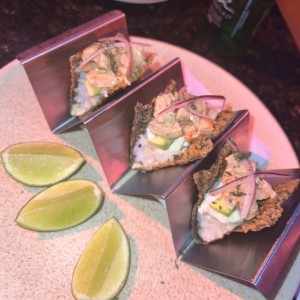 Nori tacos de jaiba