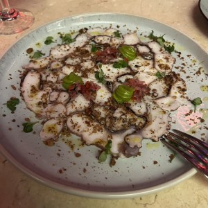 Carpaccio de pulpo