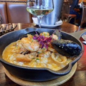 Arroz cremoso de mariscos