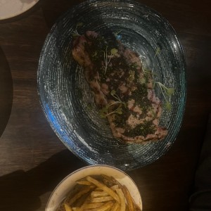 New york con french fries