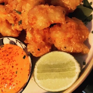 Langostinos apanados