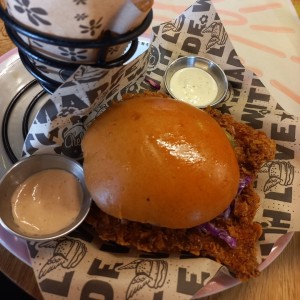 Hamburgesa de pollo 