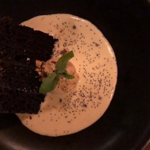 Postre de chocolate 