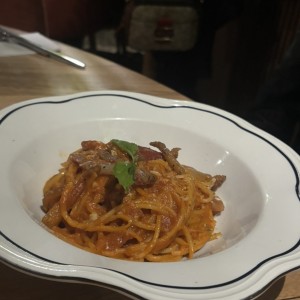 Pasta en salsa pomodoro