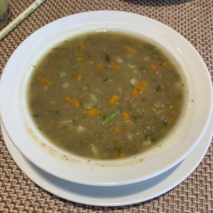 Sopa lentejas 