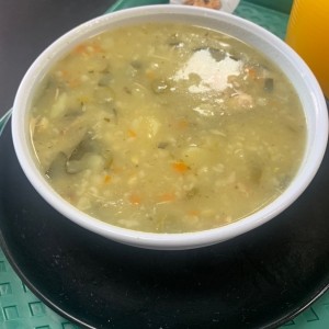 Sopa de cuchuco de trigo