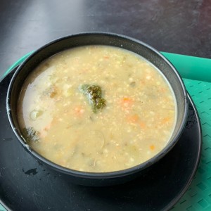Sopa de cuchuco de trigo 