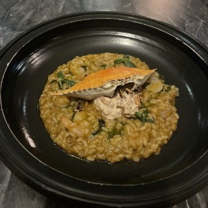Arroz meloso de mariscos