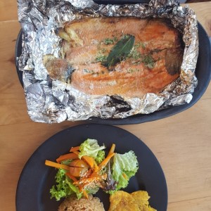 Trucha rn horno de leña 