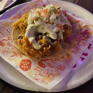 Taco de camaron rezobado