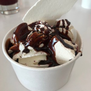 Merengon con chocolate