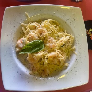 Pasta con camarones 
