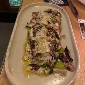Carpaccio de pulpo