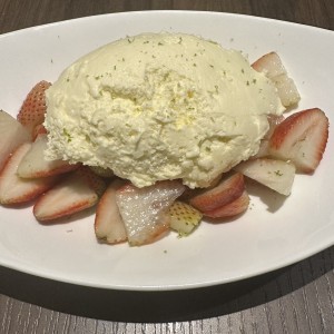 Fresas con crema