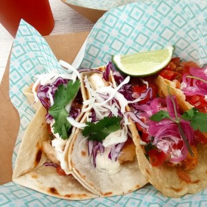 tacos de pescado y camarón 