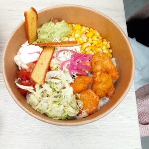 bowl de camarón.