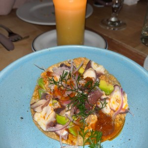 Tostada de pulpo