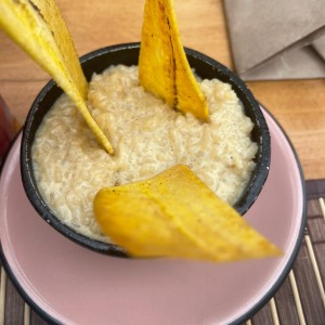 Risoto de arroz con coco