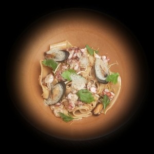 Fettuccine, Pulpo, Guanciale