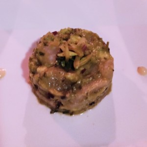 Tartare de pescado blanco