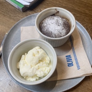 Volcan de chocolate
