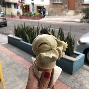 Helado de pistacho