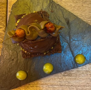 Mousse de chocolate oscuro