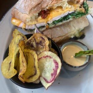 Sándwich pastrami de pavo
