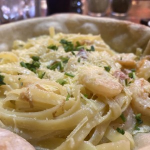 Pasta con Camarones