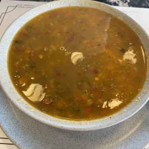 Sopa lentejas