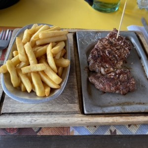 Entrecot con papas