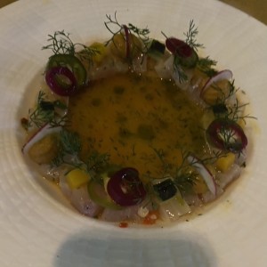 Cebiche de pescado blanco 