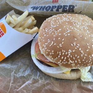 Whooper doble con queso