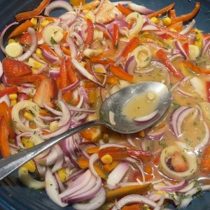 Calamar en ceviche 