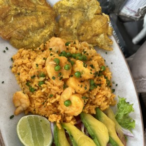 Arroz con camarón 