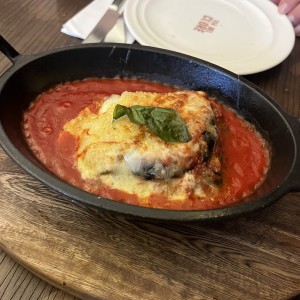 Berenjenas con queso en salsa pomodoro