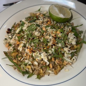 Arroz frito de cangrejo