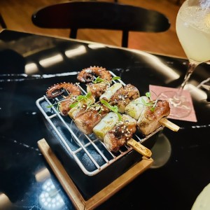 Yakitori de pulpo 