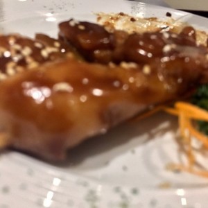 Pinchos de pollo teriyaki