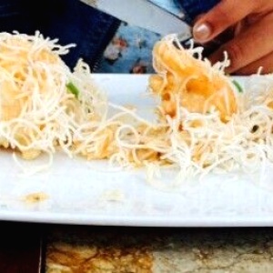 Langostinos laqueados
